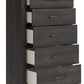 Hollivern - Dark Gray - Five Drawer Chest