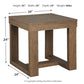 Cariton - Gray - Square End Table