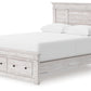 Makidern - Panel Storage Bed With Storage Footboard