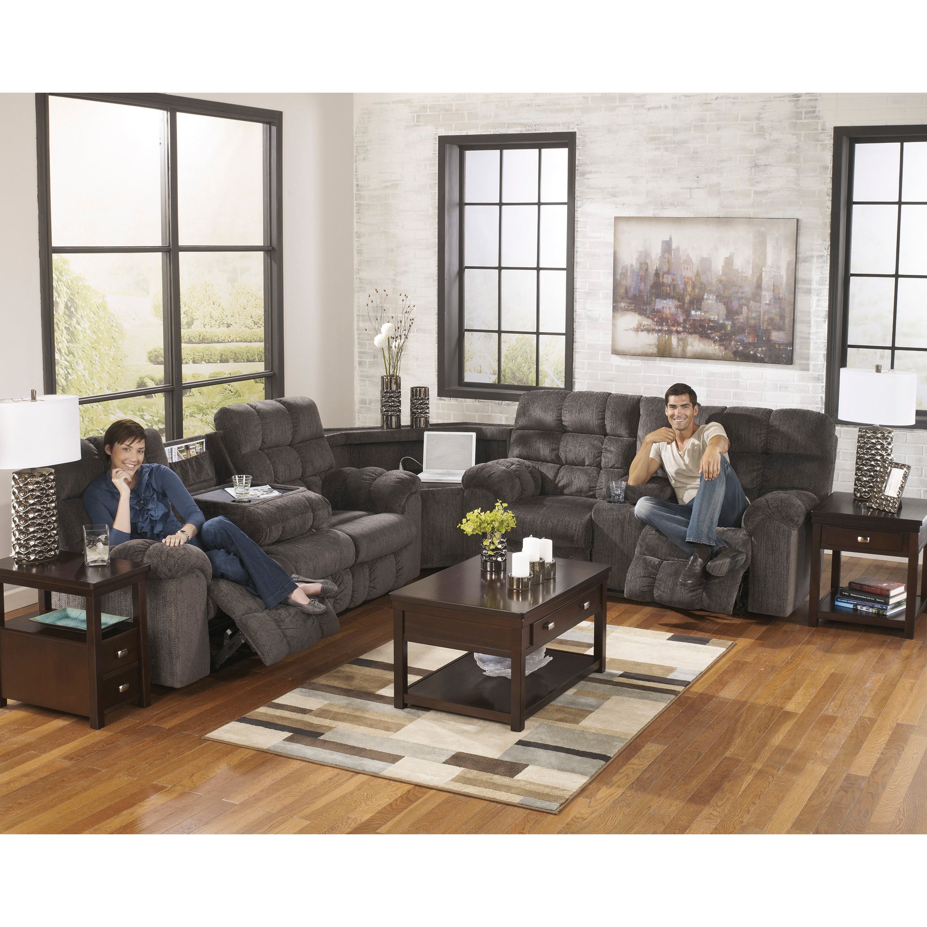 Three piece on sale reclining sectional