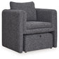 Vreni - Charcoal / Black - Accent Chair