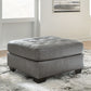 Clairette Court - Alloy - Oversized Accent Ottoman