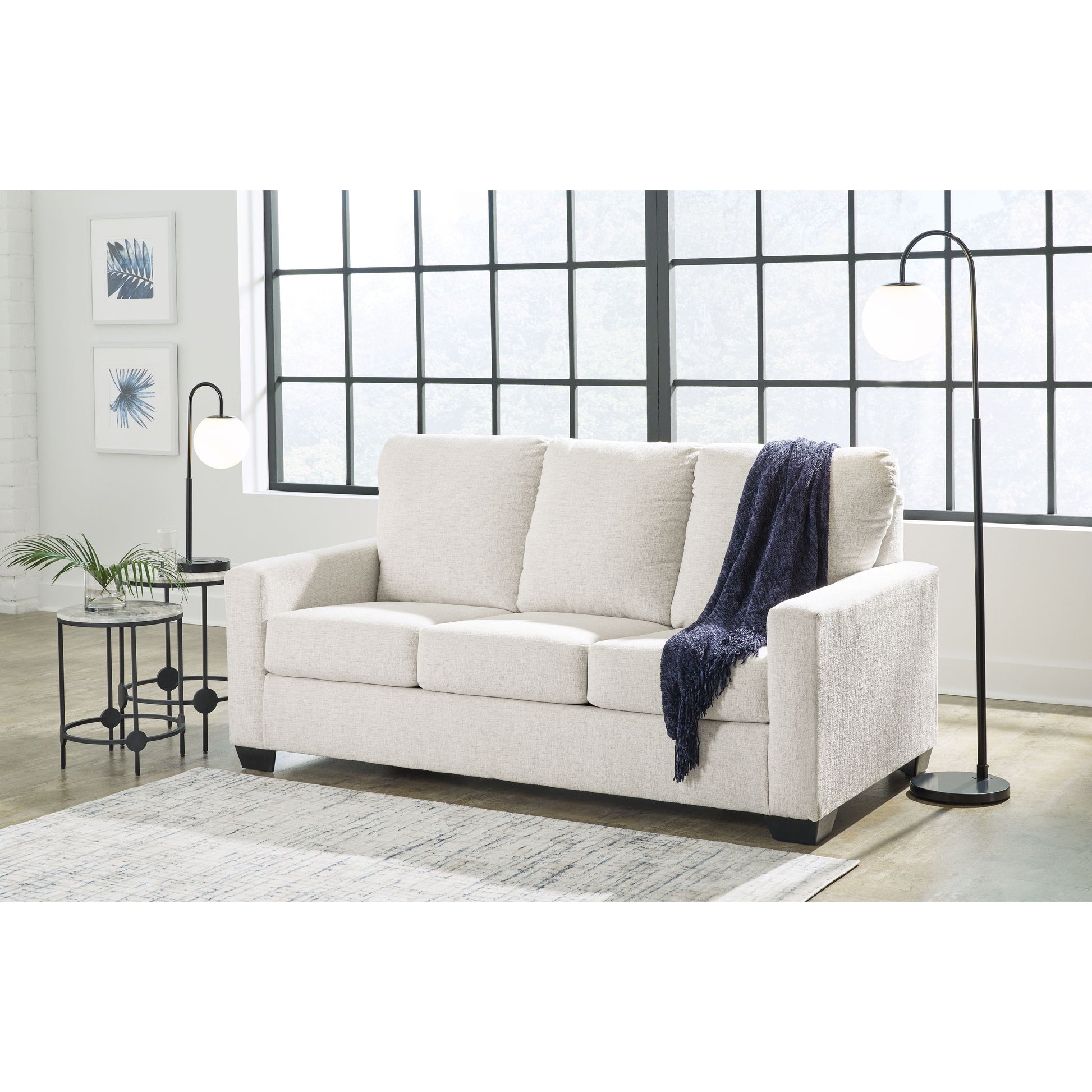Rannis - Snow - Full Sofa Sleeper - Fabric