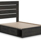 Hollivern - Panel Bed With Storage