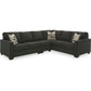 LUCINA 3- PIECE SECTIONAL - CHARCOAL