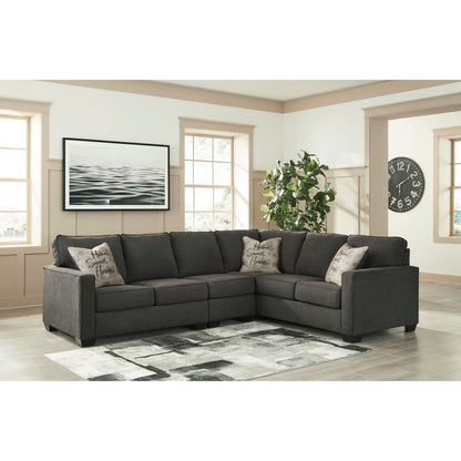 LUCINA 3- PIECE SECTIONAL - CHARCOAL