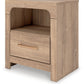 Kinlanni - One Drawer Night Stand - Tan