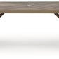 Laguna Heights - Rectangular Dining Table With Umbrella Option - Beige