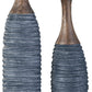 Blayze - Vase Set (Set of 2) - Antique Gray / Brown