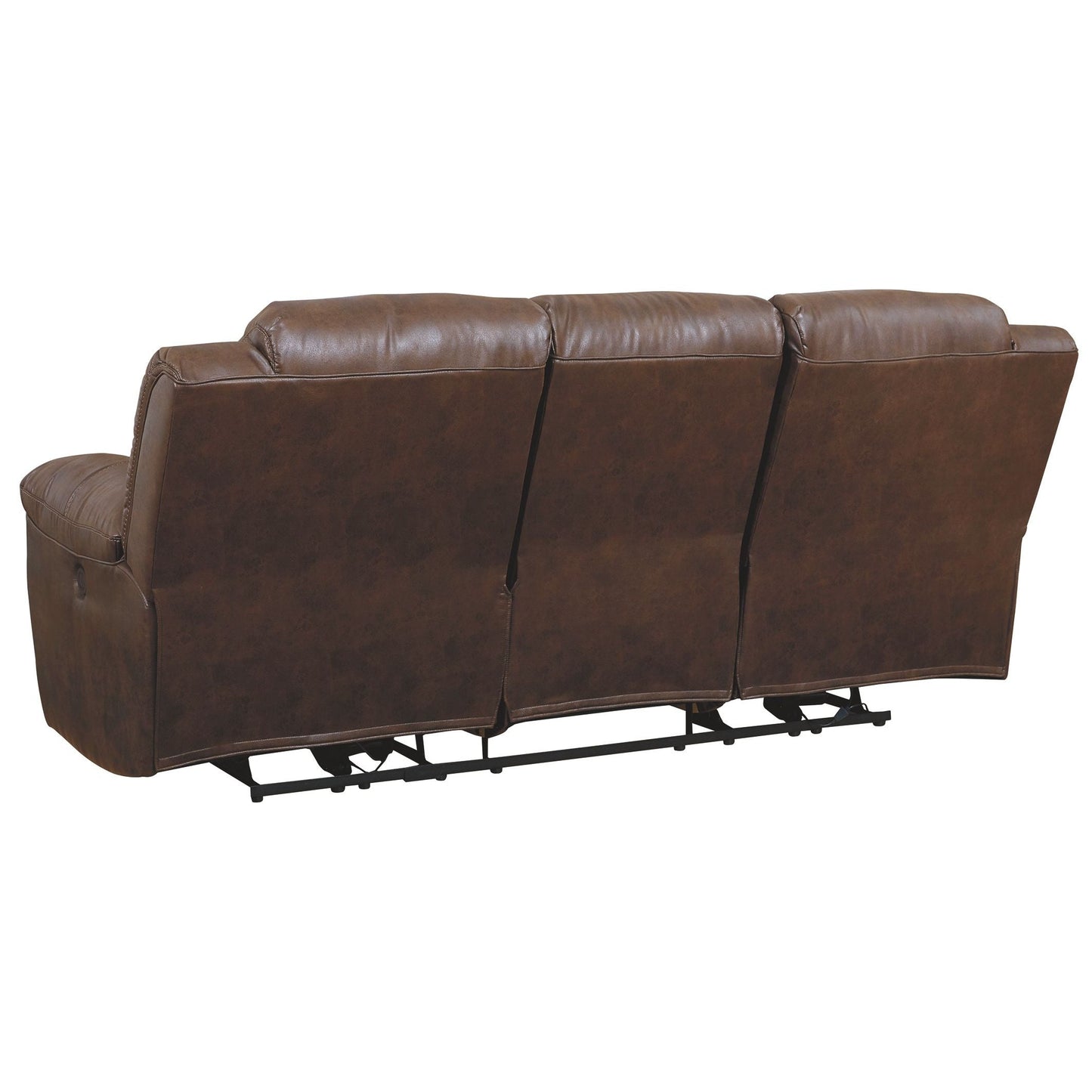 Stoneland - Chocolate - Power Reclining Sofa - Faux Leather