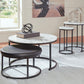 Jusmour - Occasional Nesting Table (Set of 4) - Black / White