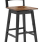 Wildenauer - Tall Swivel Barstool (Set of 2) - Brown / Black