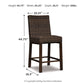 Paradise Trail - Barstool (Set of 2) - Medium Brown