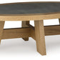 Brinstead - Light Brown - Oval Cocktail Table