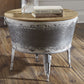 Shellmond - Metallic / Brown / Beige - Accent Cocktail Table