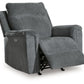 Barnsana - Power Rocker Recliner - Fabric - Gravel