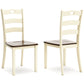 Woodanville - Dining Room Side Chair (Set of 2) - Cream / Brown