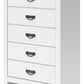 Binterglen - Five Drawer Chest - White