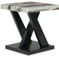 Cendill - Dark Brown / White / Black - Occasional Table Set (Set of 3)