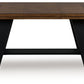 Greddinton - Brown / Black - Dining Extension Table