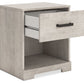 Shawburn - Whitewash - One Drawer Night Stand