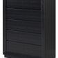 Londer - Black - Five Drawer Chest