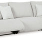 Top Tier - 3-Piece Sectional Sofa With RAF And LAF Recliner - Alloy