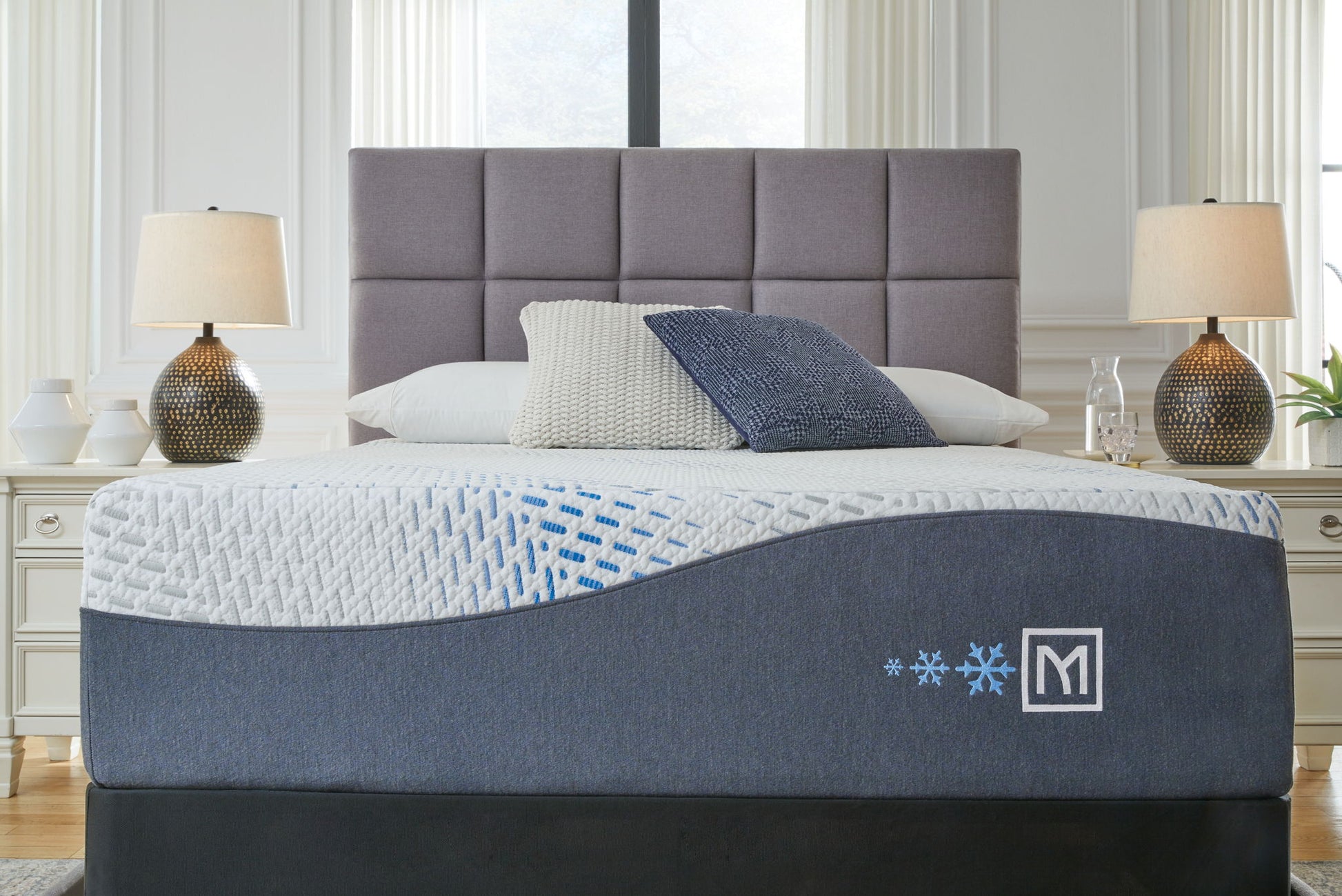 Millennium - Cushion Firm Gel Hybrid Mattress, Foundation - Fraser Furniture & Mattresses