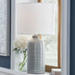 Wimlow - Ceramic Table Lamp - Gray Blue