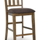 Urbinforte - Upholstered Barstool (Set of 2) - Light Brown