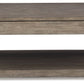 Loyaska - Grayish Brown / White - Lift Top Cocktail Table