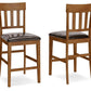 Ralene - Upholstered Barstool (Set of 2) - Medium Brown