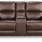 Bleckley - Power Reclining Loveseat With Console / Adjustable Headrest