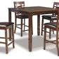 Bennox - DRM Counter Table Set (Set of 5) - Brown