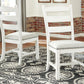 Valebeck - Dining UPH Side Chair (Set of 2) - Beige / White