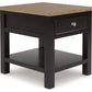 Drazmine - Brown - Rectangular End Table