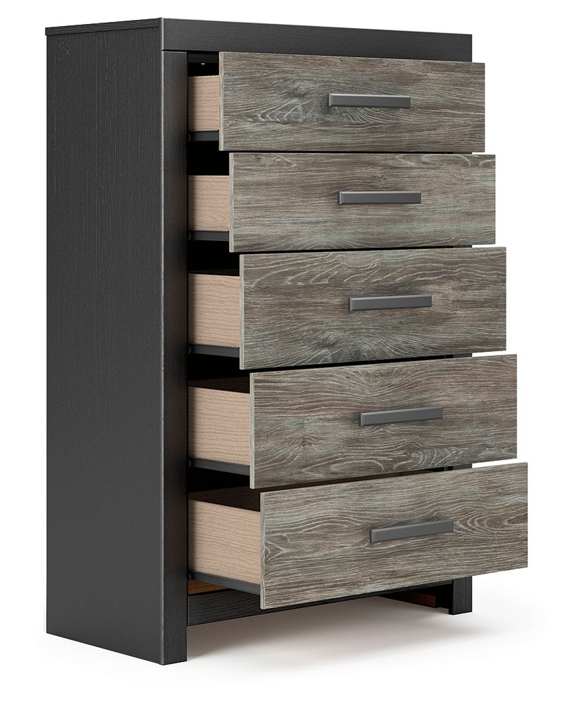 Broachmyn - Five Drawer Chest - Fraser Furniture & Mattresses