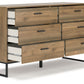 Deanlow - Honey - Six Drawer Dresser