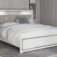 Altyra - White - King Panel Bed With Upholstered Headboard