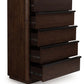 Dilenno - Dark Brown - Five Drawer Chest