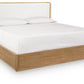 Pamaria - King Upholstered Bed - Light Brown
