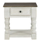 Havalance - White / Gray - Square End Table