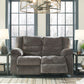 Tulen - 3 Pc. - Reclining Sofa, Reclining Loveseat, Rocker Recliner - Gray