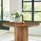 Dressonni - Brown - Round Dining Room Table
