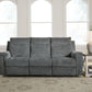 Barnsana - Power Reclining Sofa - Fabric - Gravel