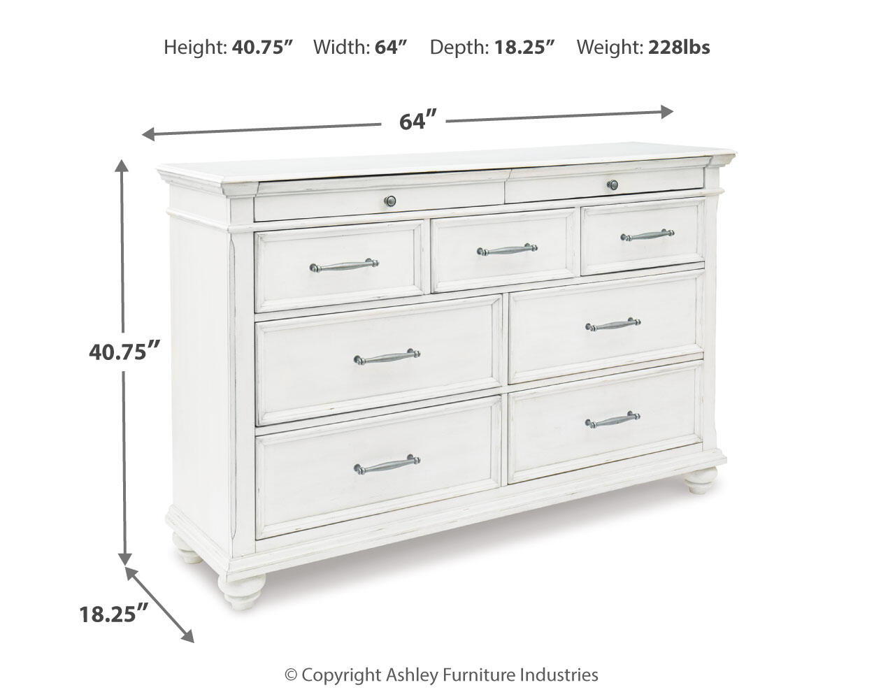 Kanwyn - Dresser - Fraser Furniture & Mattresses