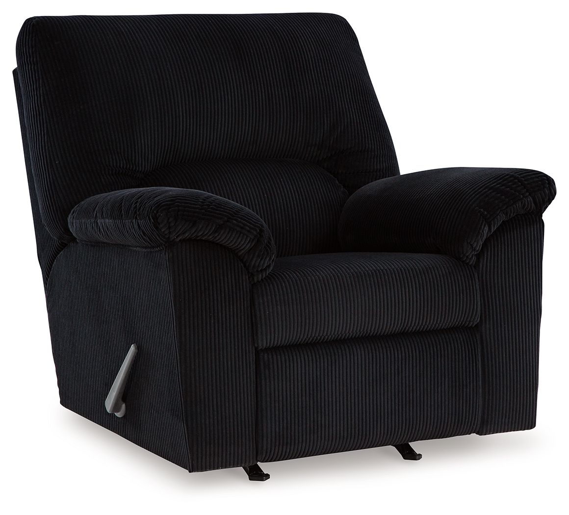 Simplejoy - Onyx - Rocker Recliner - Fabric