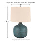 Malthace - Patina - Metal Table Lamp