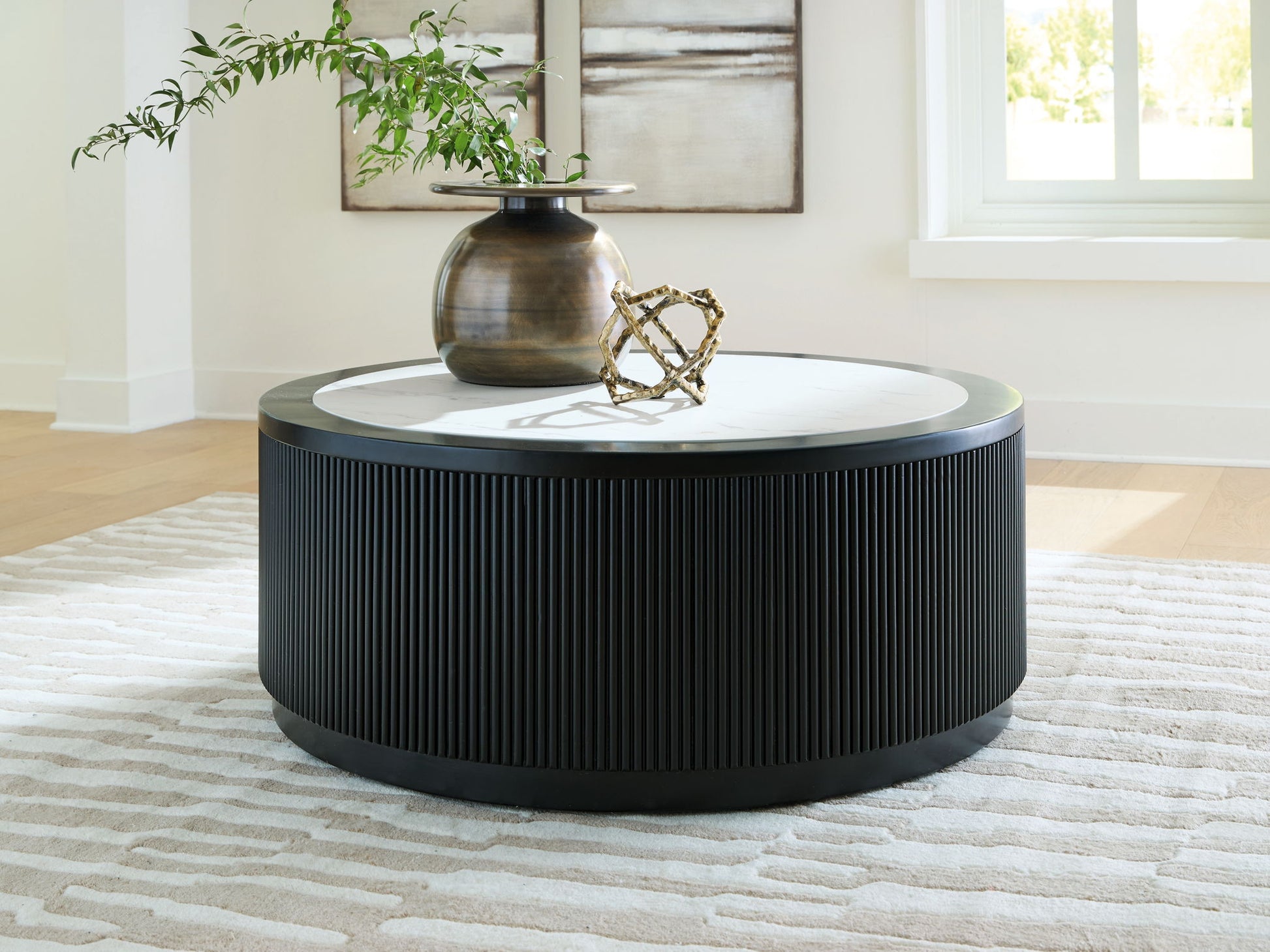 Grayman - Round Table - Fraser Furniture & Mattresses