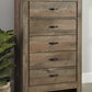 Trinell - Five Drawer Chest - Brown